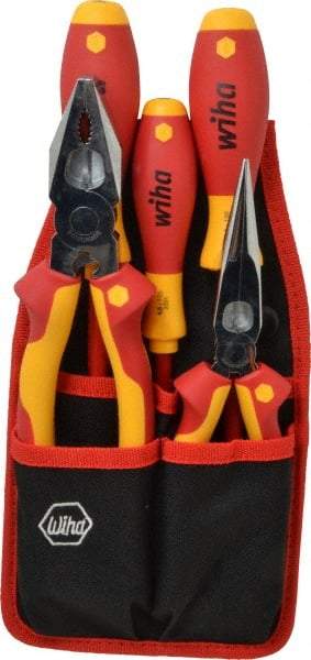 Wiha - 5 Piece Insulated Hand Tool Set - Comes in Belt Pack - Apex Tool & Supply