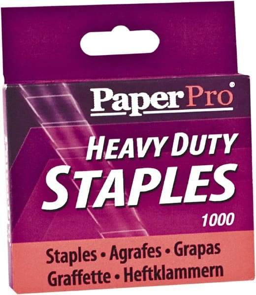 PaperPro - 1/2" Leg Length, Steel Staples-Cartridge - 100 Sheet Capacity, For Use with PaperPro 1300 - Apex Tool & Supply