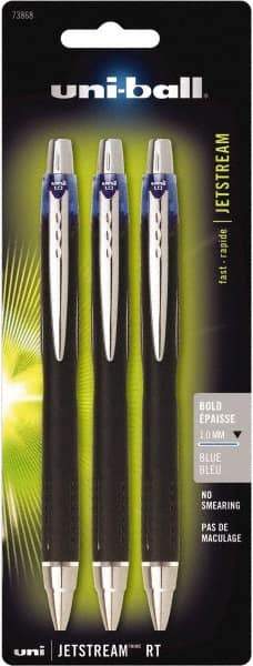 Uni-Ball - Roller Ball 1mm Retractable Pen - Blue - Apex Tool & Supply