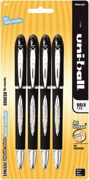 Uni-Ball - Roller Ball 1mm Stick Pen - Black - Apex Tool & Supply