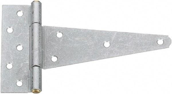 National Mfg. - 2 Piece, 5-1/2" Long, Galvanized Extra Heavy Duty - 8" Strap Length, 2-5/8" Wide Base - Apex Tool & Supply