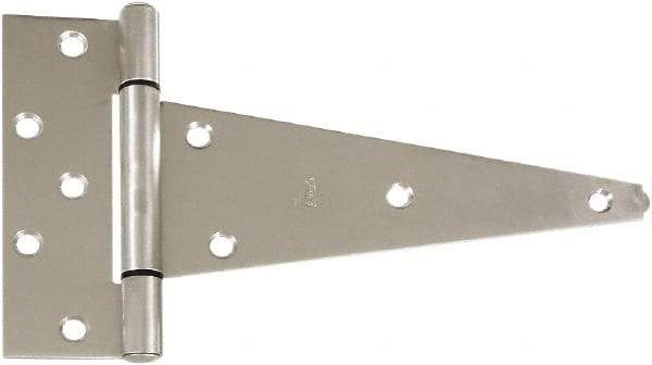 National Mfg. - 6-5/8" Long, Stainless Steel Coated Extra Heavy Duty - 10" Strap Length, 2-9/32" Wide Base - Apex Tool & Supply