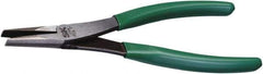 SK - 8-1/4" OAL, 4" Jaw Length, Duckbill Pliers - Serrated Jaw, Vinyl Coated Handles - Apex Tool & Supply