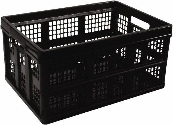 UNIVERSAL - 1 Compartment, 20-1/8" Wide x 10-3/4" High x 14-5/8" Deep, Portable Storage Box - Plastic, Black - Apex Tool & Supply