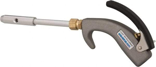 Guardair - 120 Max psi Venturi Nozzle Thumb Lever Blow Gun - 1/4 NPT, 6" Tube Length, Aluminum - Apex Tool & Supply