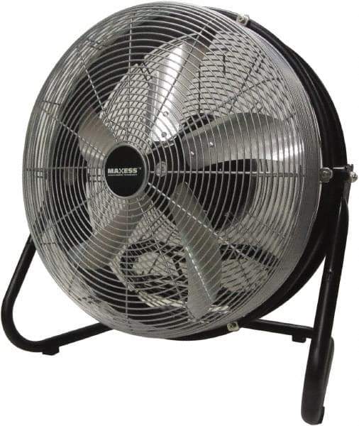 Maxess Climate Control Technologies - 18" Blade, 5/64 hp, 1,550, 2,000 & 2,680 CFM, Oscillating Industrial Circulation Fan - Floor Stand, 120 Volts, 3 Speed - Apex Tool & Supply