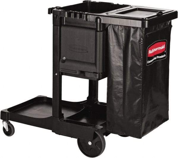 Rubbermaid - Aluminum & Structural Web Plastic Janitor Cart - 552mm Width, 1,168.4mm Long - Apex Tool & Supply