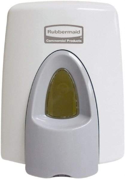Rubbermaid - 400 mL Foam Seat Cleaner System Dispenser - Plastic, Wall Mounted, White - Apex Tool & Supply