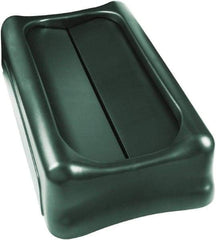 Rubbermaid - Rectangle Lid for Use with Rectangular Trash Cans - Green, For Slim Jim Trash Cans - Apex Tool & Supply