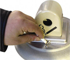 Rubbermaid - Galvanized Steel Cigarette & Cigar Receptacle - 13" Wide x 974.85mm High - Apex Tool & Supply