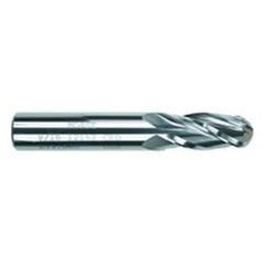 3/16 Dia. x 2-1/2 Overall Length 2-Flute Square End Solid Carbide SE End Mill-Round Shank-Center Cut-TiAlN - Apex Tool & Supply