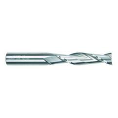 1/4 Dia. x 3 Overall Length 2-Flute Square End Solid Carbide SE End Mill-Round Shank-Center Cut-Uncoated - Apex Tool & Supply