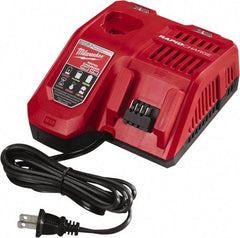 Milwaukee Tool - 18 & 12 Volt, Lithium-Ion Power Tool Charger - AC Wall Outlet Power Source - Apex Tool & Supply