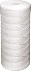 Value Collection - 4-1/2" OD, 25µ, Polypropylene String-Wound Cartridge Filter - 20" Long, Reduces Sediments - Apex Tool & Supply