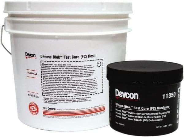Devcon - 9 Lb Pail Two Part Epoxy - 15 min Working Time, 2,764 psi Shear Strength - Apex Tool & Supply