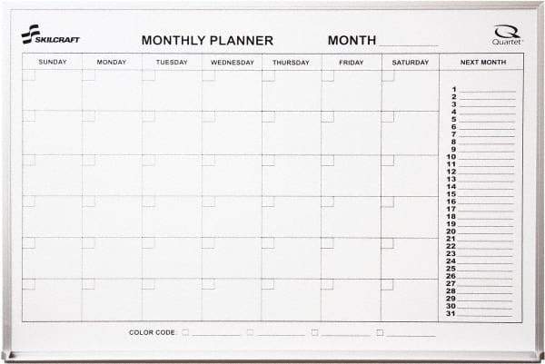 Ability One - 2" High x 26" Wide Dry Erase - Melamine, 39" Deep - Apex Tool & Supply