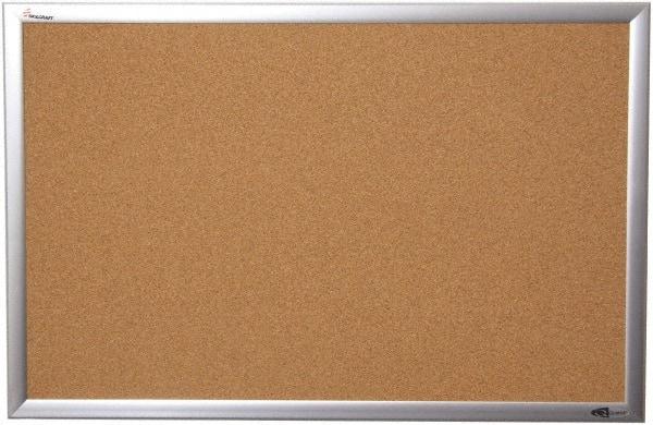 Ability One - 36" Wide x 2" High Self-Heal Cork Bulletin Board - Natural (Color) - Apex Tool & Supply