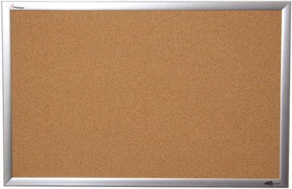Ability One - 22" Wide x 2" High Self-Heal Cork Bulletin Board - Natural (Color) - Apex Tool & Supply