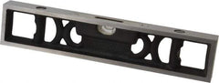 Starrett - 9" Long, 0.08" Graduation Sensitivity per 10", 3 Vials, Bench Level - Cast Iron - Apex Tool & Supply