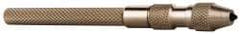 Starrett - 5" Long, 0.04" Capacity, Pin Vise - 5" Long, 0.025" Min Capacity - Apex Tool & Supply