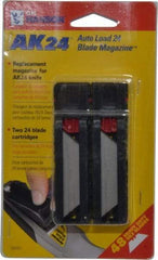 C.H. Hanson - 48 Piece Steel Utility Knife Blade - 3-1/2" OAL, 2" Blade Length - Apex Tool & Supply