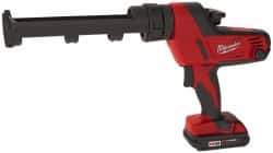 Milwaukee Tool - 10 oz Half Barrel Frame Battery Caulk/Adhesive Applicator - Use with 20 oz Caulks, Adhesives & M18? 25+ Tools - Apex Tool & Supply