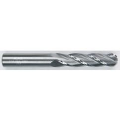 3/8" Dia. - 3" OAL - Solid CBD - Bright - Ball Nose SE EM - 4 FL - Apex Tool & Supply