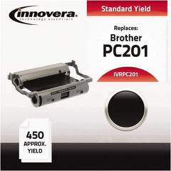 innovera - Black Thermal Print Cartridge Ribbon - Use with Brother MFC-1770, 1780, 1870MC, 1970MC, PPF-1170, 1270, 1270E, 1570MC, 1575MC - Apex Tool & Supply