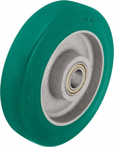 Blickle - 8 Inch Diameter x 1-31/32 Inch Wide, Polyurethane-Elastomer Blickle Softhane Caster Wheel - 1,760 Lb. Capacity, 1 Inch Axle Diameter, Ball Bearing - Apex Tool & Supply