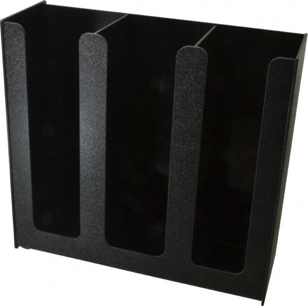 Vertiflex Products - 12-3/4 x 4-1/2 x 12" Three Column Cup Holder - Black - Apex Tool & Supply