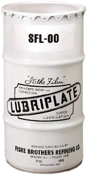 Lubriplate - 120 Lb Drum Aluminum High Temperature Grease - White, Food Grade & High/Low Temperature, 300°F Max Temp, NLGIG 00, - Apex Tool & Supply