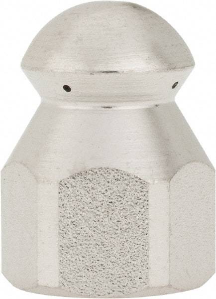Value Collection - 4,200 psi Fixed, Sewer Pressure Washer Nozzle - 6mm Orifice Diam, 1/4" Thread - Apex Tool & Supply