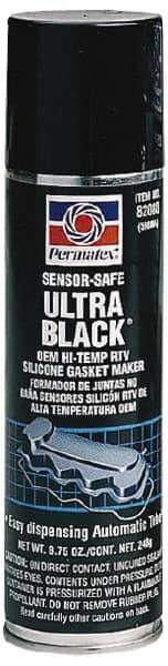 Permatex - 8-3/4 oz Oil Resistant Gasket Maker - -65 to 500°F, Black, Comes in Automatic Tube - Apex Tool & Supply