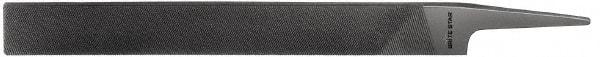 Value Collection - 8" Long, Smooth Cut, Knife American-Pattern File - Double Cut, 3/16" Overall Thickness, Tang - Apex Tool & Supply