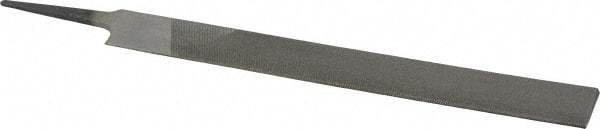 Value Collection - 8" Long, Second Cut, Knife American-Pattern File - Double Cut, 3/16" Overall Thickness, Tang - Apex Tool & Supply