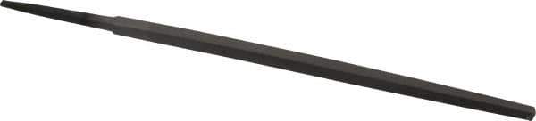 Value Collection - 6" Long, Second Cut, Square American-Pattern File - Double Cut, 7/32" Overall Thickness, Tang - Apex Tool & Supply