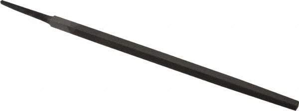 Value Collection - 8" Long, Second Cut, Square American-Pattern File - Double Cut, 5/16" Overall Thickness, Tang - Apex Tool & Supply