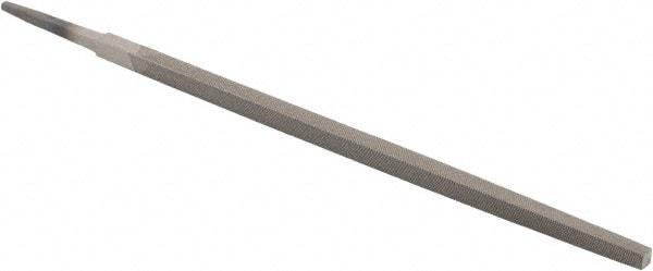 Value Collection - 10" Long, Second Cut, Square American-Pattern File - Double Cut, 3/8" Overall Thickness, Tang - Apex Tool & Supply