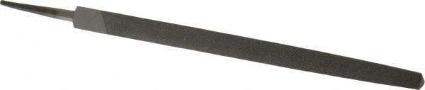 Value Collection - 8" Long, Smooth Cut, Triangle American-Pattern File - Double Cut, Tang - Apex Tool & Supply