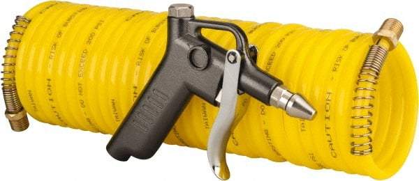 Value Collection - 1/4" ID Pistol Grip Air Gun - 25' Long Nylon Hose, 1/4" Inlet, NPT Thread, 200 Max psi - Apex Tool & Supply