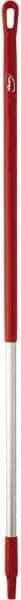 Vikan - 51 x 1-1/4" Aluminum Squeegee Handle - European Threaded Connection, Red - Apex Tool & Supply