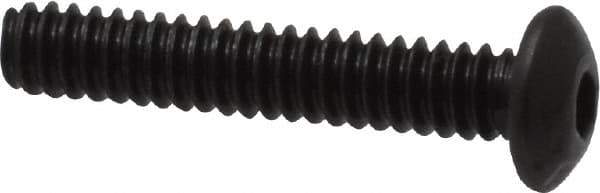 Value Collection - #4-40 UNC Hex Socket Drive, Button Screw - Alloy Steel, Black Oxide Finish, Fully Threaded, 5/8" Length Under Head - Apex Tool & Supply