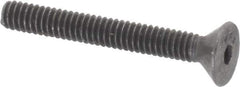 Value Collection - #5-40 UNC Hex Socket Drive, 82° Flat Screw - Alloy Steel, Black Oxide Finish, Fully Threaded, 1" OAL - Apex Tool & Supply