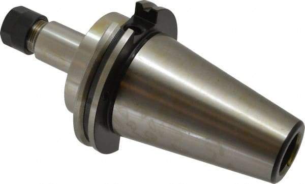 Parlec - 0.5mm to 10mm Capacity, 4.12" Projection, CAT50 Taper Shank, ER16 Collet Chuck - 8.12" OAL - Exact Industrial Supply