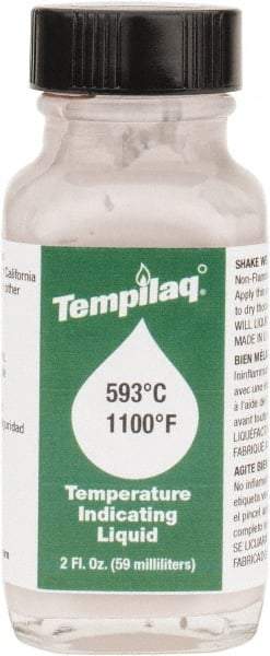 Tempil - 1,100°F Temp Indicating Liquid - 2 Ounce Container, 593°C - Apex Tool & Supply