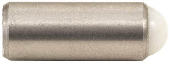 Gibraltar - 1.218" Body Length x 1/2" Body Diam, 8 Lb Init to 18 Lb Final End Force, Steel Press Fit Ball Plunger - 7/16" Ball Diam, 0.161" Max Ball Reach, +0.0010; +0.0020" Tolerance - Apex Tool & Supply