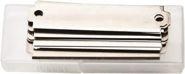 Swift Safety Cutter - 100 Piece Steel Film Cutter Blade - 2" OAL, 2" Blade Length, 0.15" Blade Thickness - Apex Tool & Supply