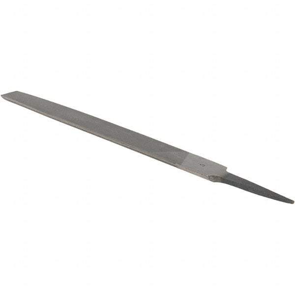 Value Collection - 8" Long, Smooth Cut, Half Round American-Pattern File - Double Cut, 7/32" Overall Thickness - Apex Tool & Supply
