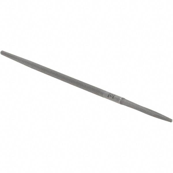 Value Collection - 6" Long, Smooth Cut, Round American-Pattern File - Double Cut - Apex Tool & Supply