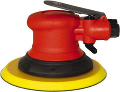 Universal Tool - 12,000 OPM, 14 CFM Air Consumption, 90 psi Air Pressure, Palm Air Orbital Sander - Round Pad, - Apex Tool & Supply